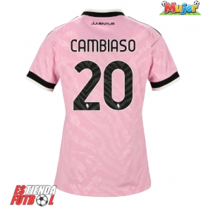 Juventus Andrea Cambiaso #20 Segunda Equipación Mujer 2026-27 Manga Corta
